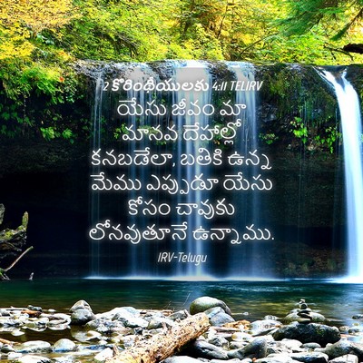 Picture 04 - 2 కొరింథీయులకు 4:11 TELIRV - యేసు జీవం మా మానవ - Bible Verse Picture