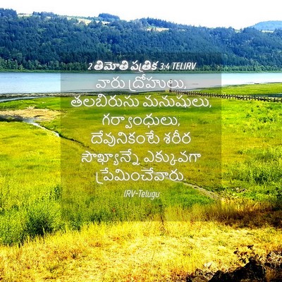 Picture 04 - 2 తిమోతి పత్రిక 3:4 TELIRV - వారు ద్రోహులు, - Bible Verse Picture