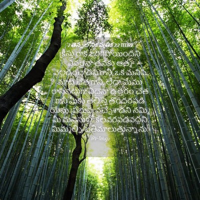 Picture 04 - 2 తెస్సలోనిక పత్రిక 2:2 TELIRV - క్రీస్తు రాక - Bible Verse Picture
