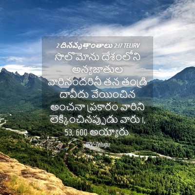 Picture 04 - 2 దినవృత్తాంతాలు 2:17 TELIRV - సొలొమోను దేశంలోని - Bible Verse Picture