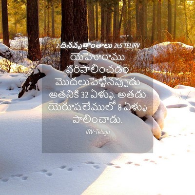 Picture 04 - 2 దినవృత్తాంతాలు 21:5 TELIRV - యెహోరాము - Bible Verse Picture