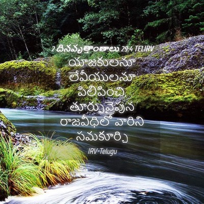 Picture 04 - 2 దినవృత్తాంతాలు 29:4 TELIRV - యాజకులనూ - Bible Verse Picture