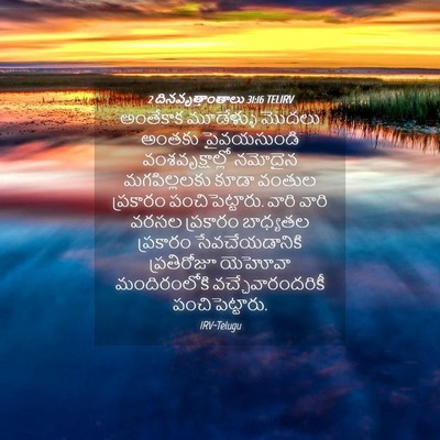 Picture 04 - 2 దినవృత్తాంతాలు 31:16 TELIRV - అంతేకాక మూడేళ్ళు - Bible Verse Picture