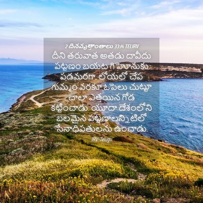 Picture 04 - 2 దినవృత్తాంతాలు 33:14 TELIRV - దీని తరువాత అతడు - Bible Verse Picture