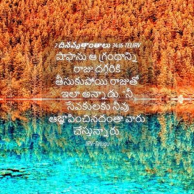 Picture 04 - 2 దినవృత్తాంతాలు 34:16 TELIRV - షాఫాను ఆ - Bible Verse Picture