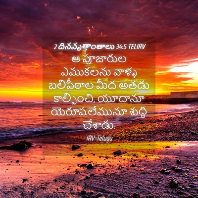 Picture 04 - 2 దినవృత్తాంతాలు 34:5 TELIRV - ఆ పూజారుల ఎముకలను - Bible Verse Picture