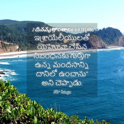 Picture 04 - 2 దినవృత్తాంతాలు 6:11 TELIRV - ఇశ్రాయేలీయులతో - Bible Verse Picture