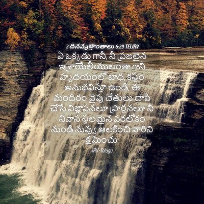Picture 04 - 2 దినవృత్తాంతాలు 6:29 TELIRV - ఏ ఒక్కడు గానీ, నీ - Bible Verse Picture