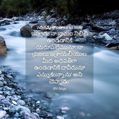Picture 04 - 2 దినవృత్తాంతాలు 6:6 TELIRV - ఇప్పుడు నా నామం - Bible Verse Picture
