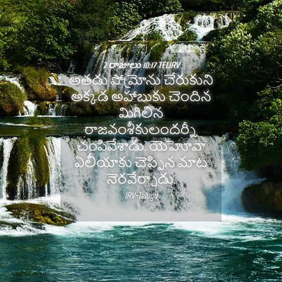 Picture 04 - 2 రాజులు 10:17 TELIRV - అతడు షోమ్రోను - Bible Verse Picture