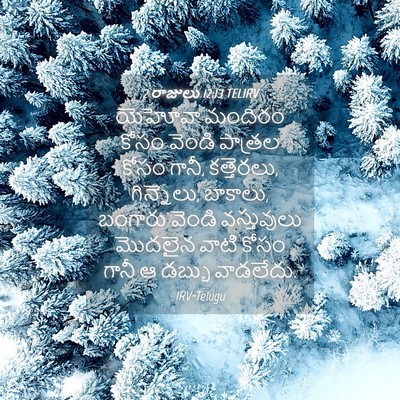 Picture 04 - 2 రాజులు 12:13 TELIRV - యెహోవా మందిరం - Bible Verse Picture