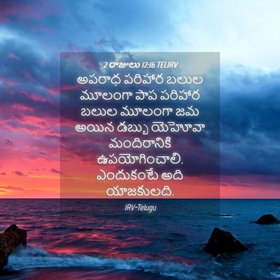 Picture 04 - 2 రాజులు 12:16 TELIRV - అపరాధ పరిహార బలుల - Bible Verse Picture