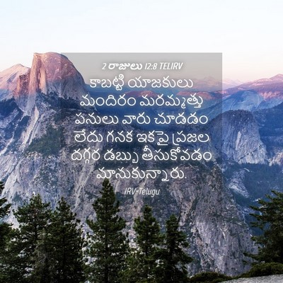 Picture 04 - 2 రాజులు 12:8 TELIRV - కాబట్టి యాజకులు - Bible Verse Picture