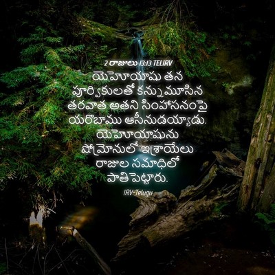Picture 04 - 2 రాజులు 13:13 TELIRV - యెహోయాషు తన - Bible Verse Picture