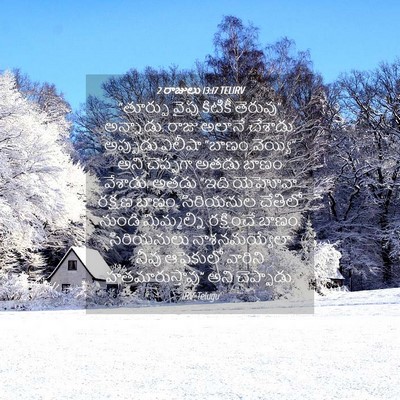 Picture 04 - 2 రాజులు 13:17 TELIRV - “తూర్పు వైపు - Bible Verse Picture