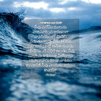 Picture 04 - 2 రాజులు 14:10 TELIRV - నీవు ఎదోమీయులను - Bible Verse Picture