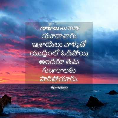 Picture 04 - 2 రాజులు 14:12 TELIRV - యూదావారు - Bible Verse Picture