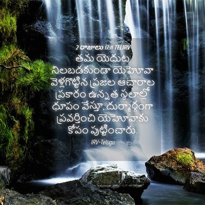 Picture 04 - 2 రాజులు 17:11 TELIRV - తమ యెదుట - Bible Verse Picture