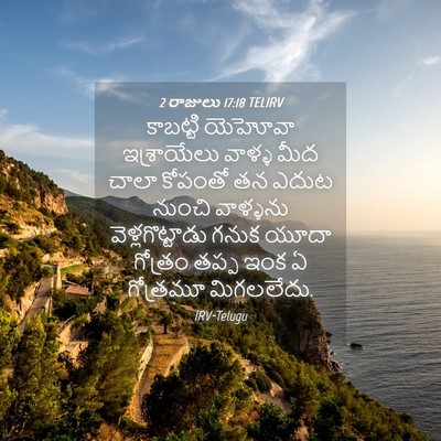 Picture 04 - 2 రాజులు 17:18 TELIRV - కాబట్టి యెహోవా - Bible Verse Picture