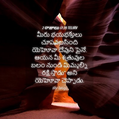 Picture 04 - 2 రాజులు 17:39 TELIRV - మీరు భయభక్తులు - Bible Verse Picture