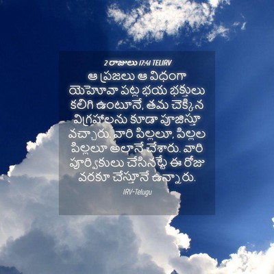 Picture 04 - 2 రాజులు 17:41 TELIRV - ఆ ప్రజలు ఆ విధంగా - Bible Verse Picture