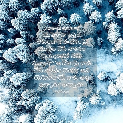 Picture 04 - 2 రాజులు 18:25 TELIRV - యెహోవా ఇష్టం - Bible Verse Picture