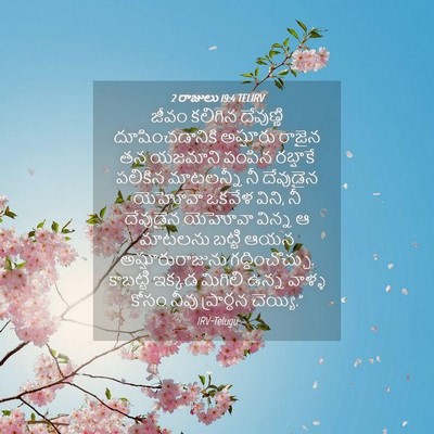 Picture 04 - 2 రాజులు 19:4 TELIRV - జీవం కలిగిన - Bible Verse Picture