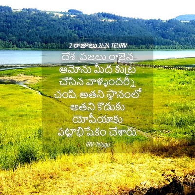 Picture 04 - 2 రాజులు 21:24 TELIRV - దేశ ప్రజలు రాజైన - Bible Verse Picture