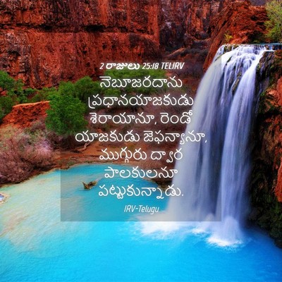 Picture 04 - 2 రాజులు 25:18 TELIRV - నెబూజరదాను - Bible Verse Picture