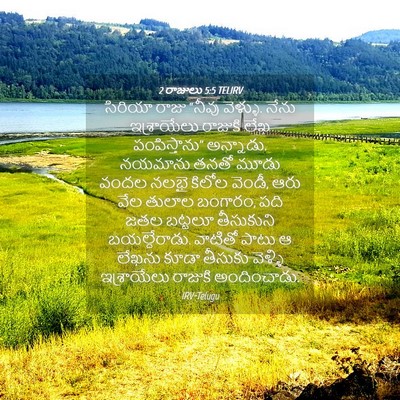 Picture 04 - 2 రాజులు 5:5 TELIRV - సిరియా రాజు “నీవు - Bible Verse Picture