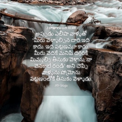 Picture 04 - 2 రాజులు 6:19 TELIRV - అప్పుడు ఎలీషా - Bible Verse Picture