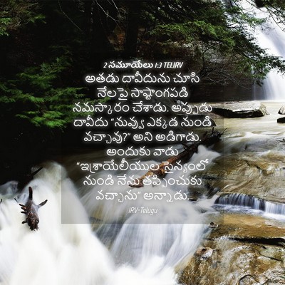 Picture 04 - 2 సమూయేలు 1:3 TELIRV - అతడు దావీదును - Bible Verse Picture