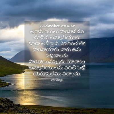 Picture 04 - 2 సమూయేలు 10:14 TELIRV - అరామీయులు - Bible Verse Picture