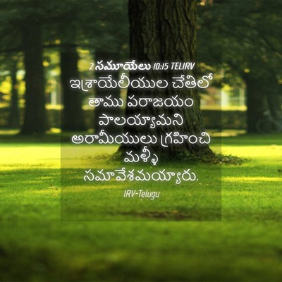 Picture 04 - 2 సమూయేలు 10:15 TELIRV - ఇశ్రాయేలీయుల - Bible Verse Picture