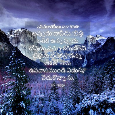 Picture 04 - 2 సమూయేలు 12:22 TELIRV - అప్పుడు దావీదు - Bible Verse Picture