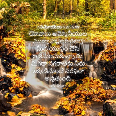 Picture 04 - 2 సమూయేలు 12:26 TELIRV - యోవాబు అమ్మోనీయుల - Bible Verse Picture