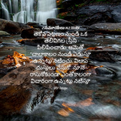 Picture 04 - 2 సమూయేలు 14:2 TELIRV - తెకోవ పట్టణం - Bible Verse Picture