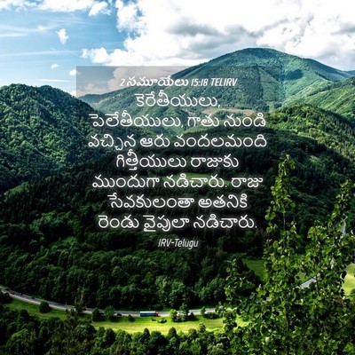 Picture 04 - 2 సమూయేలు 15:18 TELIRV - కెరేతీయులు, - Bible Verse Picture