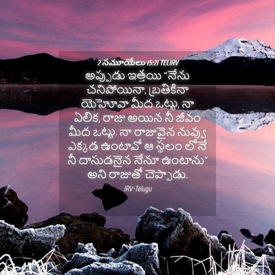 Picture 04 - 2 సమూయేలు 15:21 TELIRV - అప్పుడు ఇత్తయి - Bible Verse Picture