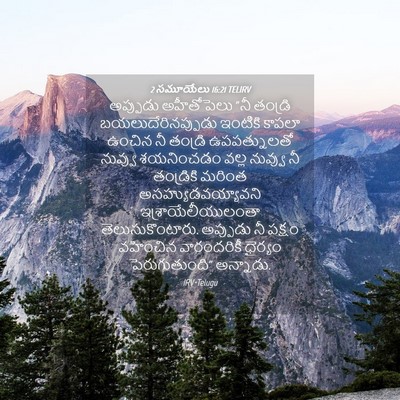 Picture 04 - 2 సమూయేలు 16:21 TELIRV - అప్పుడు అహీతోపెలు - Bible Verse Picture