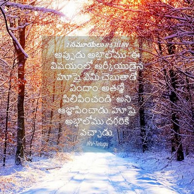 Picture 04 - 2 సమూయేలు 17:5 TELIRV - అప్పుడు అబ్షాలోము - Bible Verse Picture