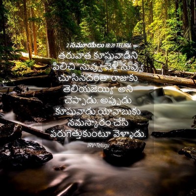 Picture 04 - 2 సమూయేలు 18:21 TELIRV - తరువాత కూషువాడిని - Bible Verse Picture