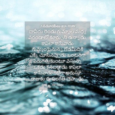 Picture 04 - 2 సమూయేలు 18:24 TELIRV - దావీదు రెండు - Bible Verse Picture