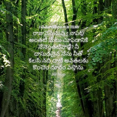 Picture 04 - 2 సమూయేలు 19:36 TELIRV - రాజువైన నువ్వు - Bible Verse Picture