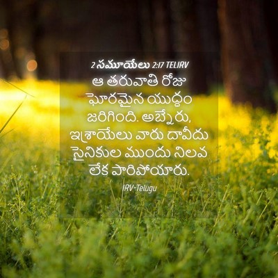 Picture 04 - 2 సమూయేలు 2:17 TELIRV - ఆ తరువాతి రోజు - Bible Verse Picture