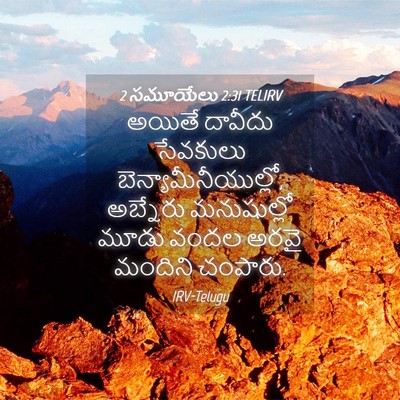 Picture 04 - 2 సమూయేలు 2:31 TELIRV - అయితే దావీదు - Bible Verse Picture