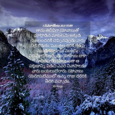 Picture 04 - 2 సమూయేలు 20:22 TELIRV - తాను తెలివిగా - Bible Verse Picture