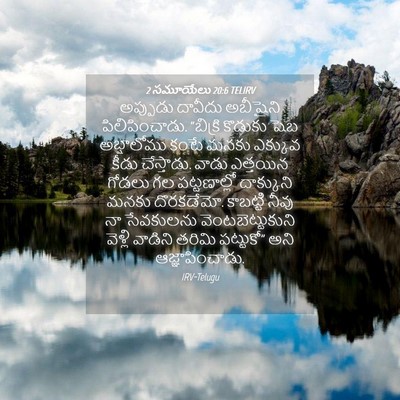 Picture 04 - 2 సమూయేలు 20:6 TELIRV - అప్పుడు దావీదు - Bible Verse Picture