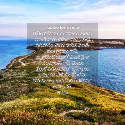 Picture 04 - 2 సమూయేలు 21:4 TELIRV - గిబియోనీయులు - Bible Verse Picture