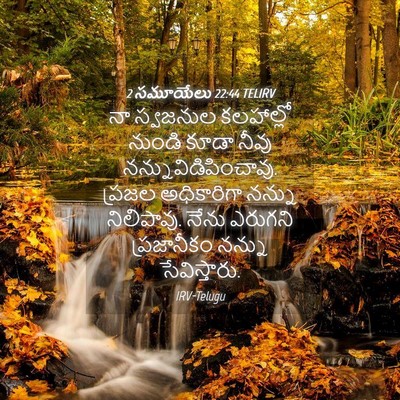 Picture 04 - 2 సమూయేలు 22:44 TELIRV - నా స్వజనుల - Bible Verse Picture